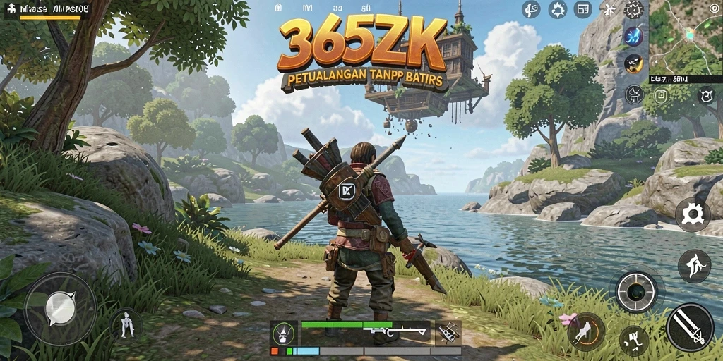 Gameplay <strong>365ZK</strong> di dunia terbuka yang menakjubkan dan penuh petualangan.