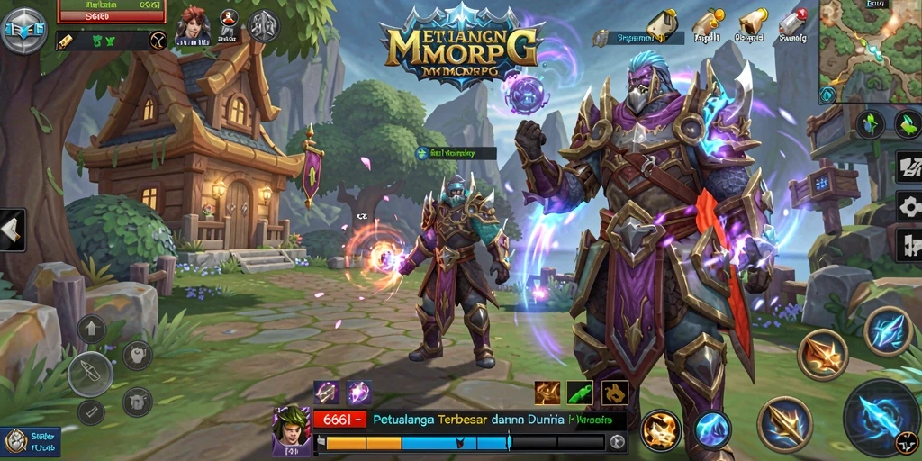 Screenshot gameplay <strong>666I</strong> menampilkan aksi petualangan seru di dunia fantasi.