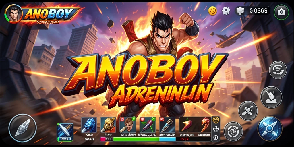 Tampilan gameplay ANOBOY yang penuh aksi dan menegangkan.