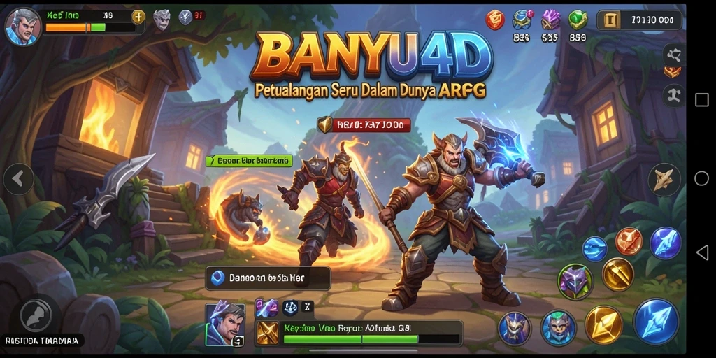 Tampilan gameplay seru dalam BANYU4D petualangan ARPG.