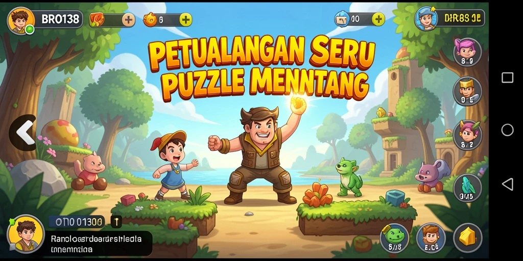 Screenshot gameplay menampilkan tantangan Puzzle yang mengasyikkan.