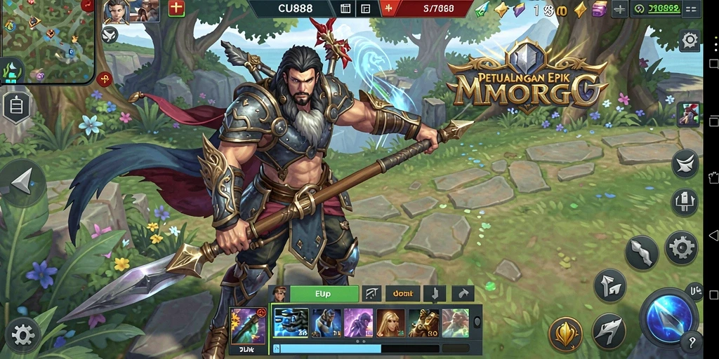 Tampilan gameplay CU888 yang menarik dan mengasyikkan dalam dunia MMORPG.