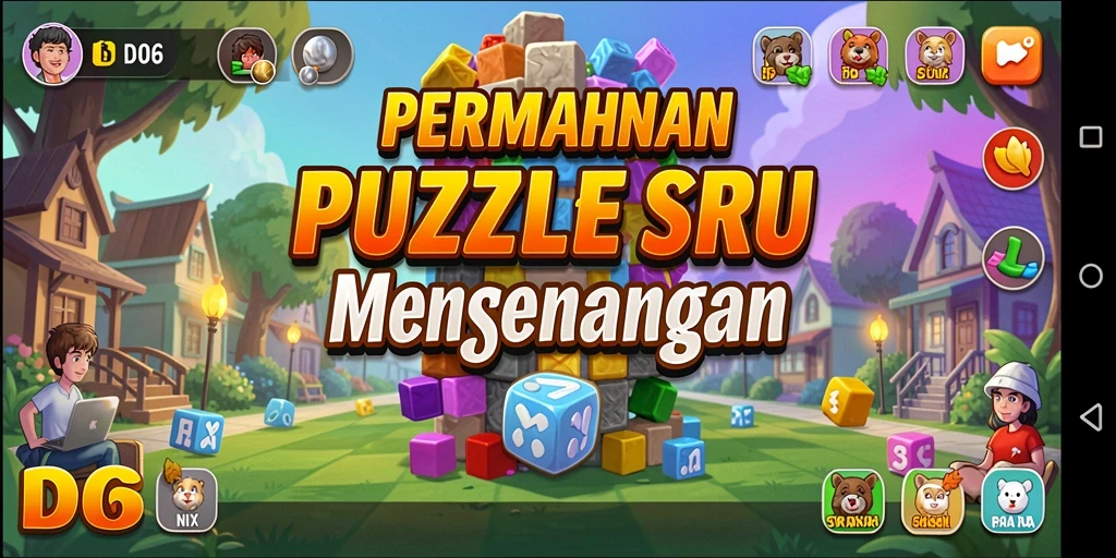 Tampilan gameplay D06 dengan berbagai puzzle yang menantang.