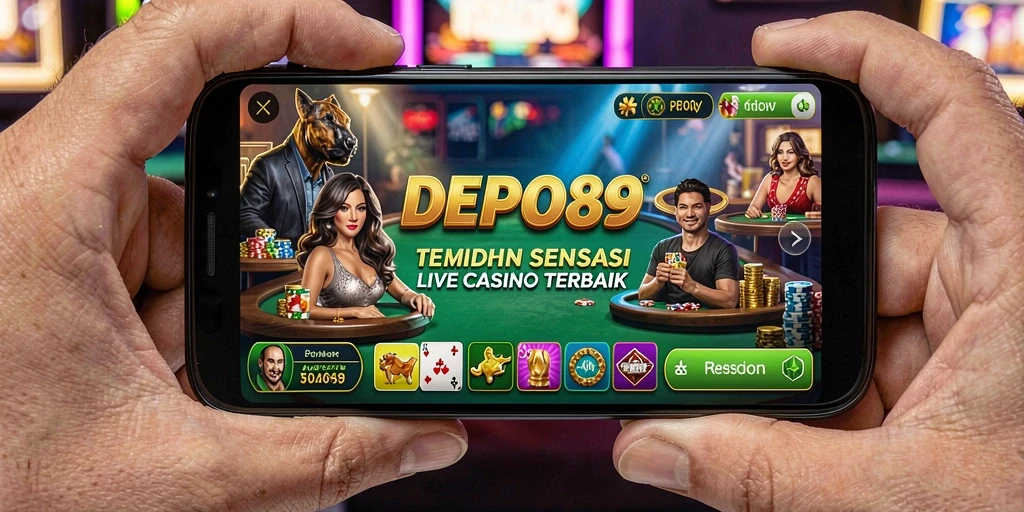 Tampilan seru dari gameplay Live Casino DEPO89 yang mendebarkan.
