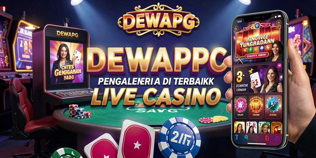 Tampilan screenshot DEWAPG menampilkan dealer profesional dan gameplay yang mendebarkan.