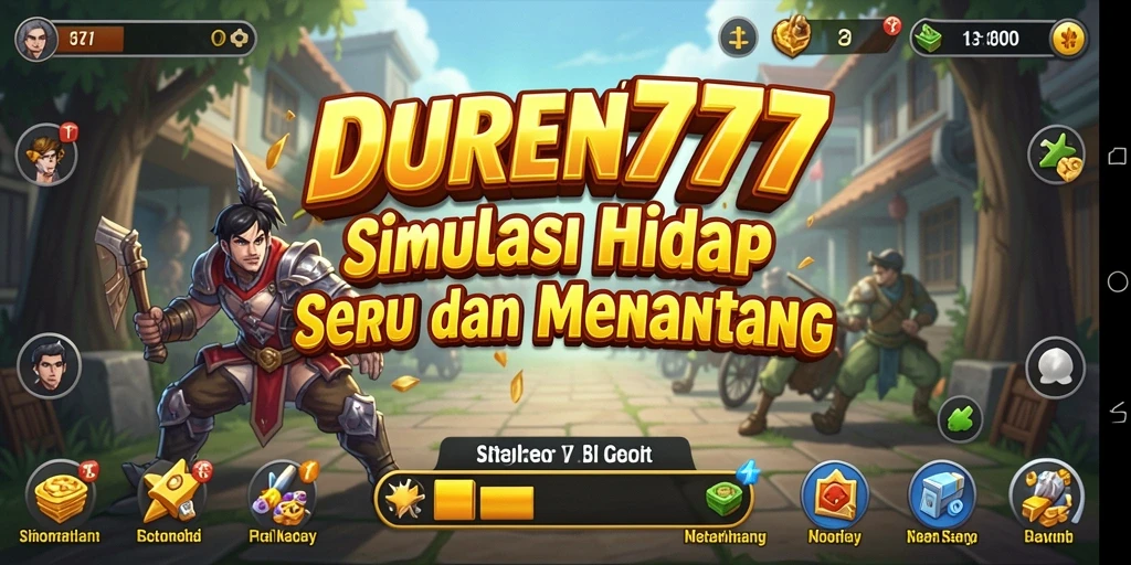 Screenshot DUREN777 menunjukkan suasana simulasi yang imersif dan interaktif.