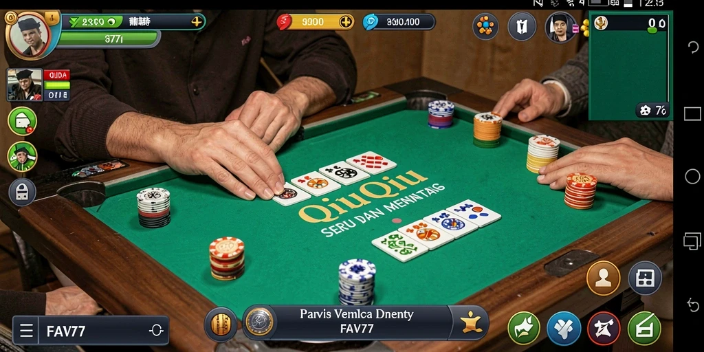 Tampilan menarik dari gameplay QiuQiu FAV77.