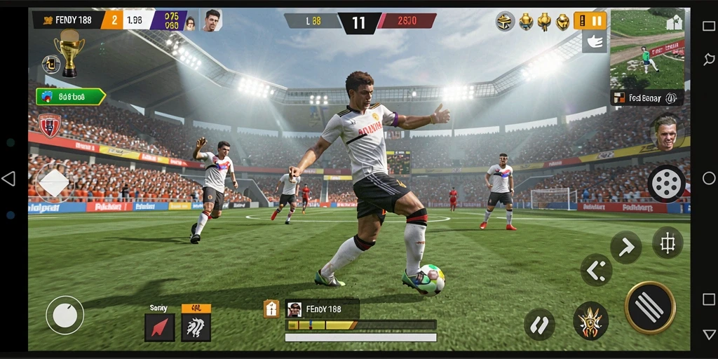 Tampilan gameplay menarik dari FENDY188 dengan aksi olahraga yang intens.