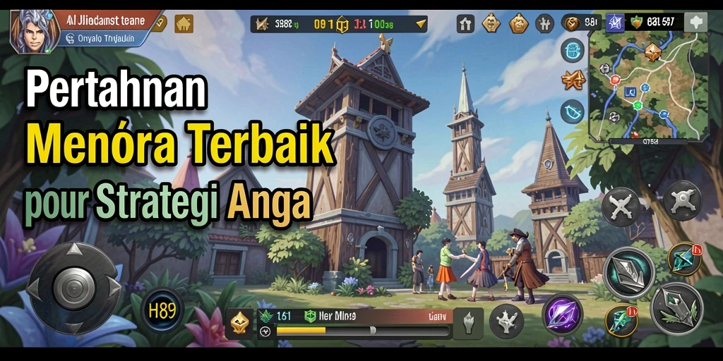 Tampilan gameplay H89 menampilkan pertahanan menara yang mendebarkan dan serangan musuh.