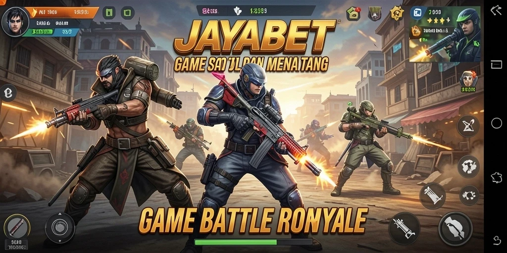 Tampilan gameplay Battle Royale seru di JAYABET dengan aksi mendebarkan.