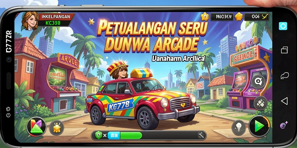 Tangkapan layar utama KG778 menunjukkan aksi gameplay Arcade yang seru.