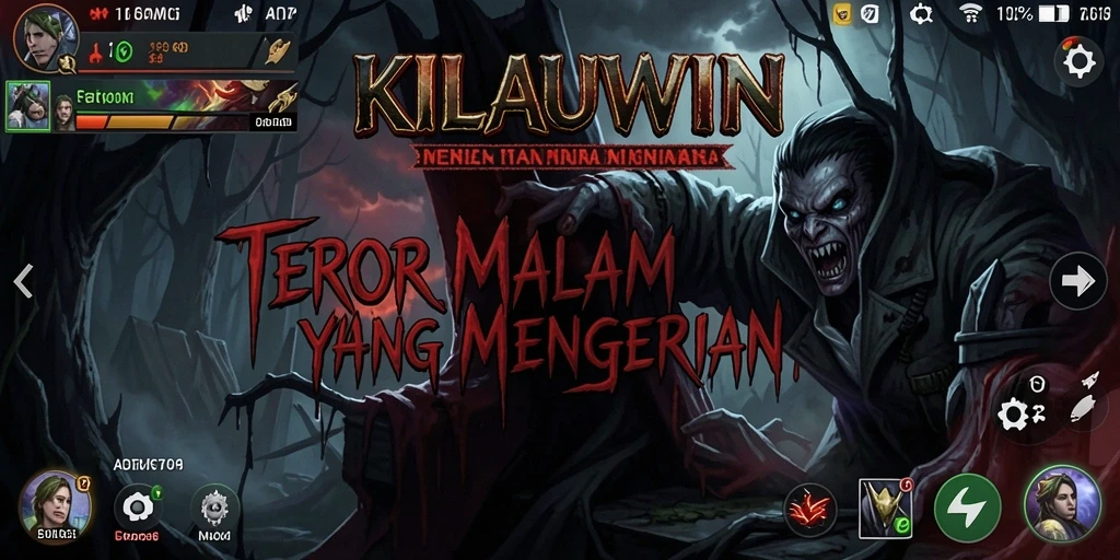 Screenshot utama KILAUWIN menampilkan momen menegangkan dalam gameplay.