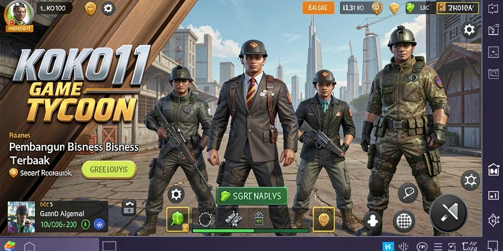 Screenshot KOKO11 menampilkan gameplay Tycoon yang seru dan interaktif.