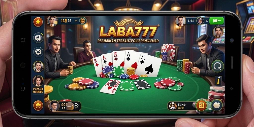 Screenshot LABA777 menampilkan aksi seru permainan Poker.