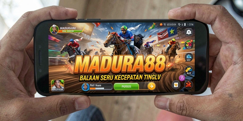 Tampilan gameplay balapan seru di MADURA88.