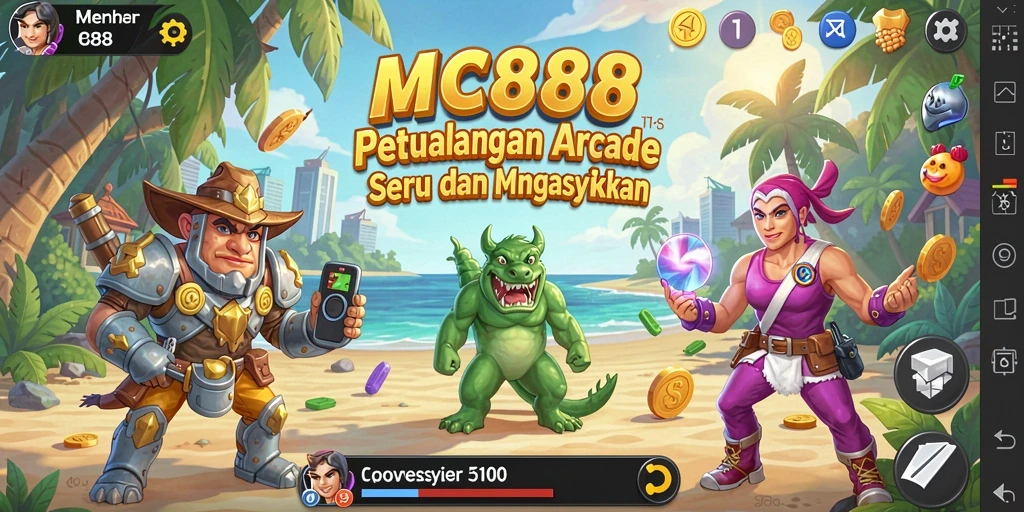 Tampilan gameplay menegangkan dari MC888 yang mengasyikkan.