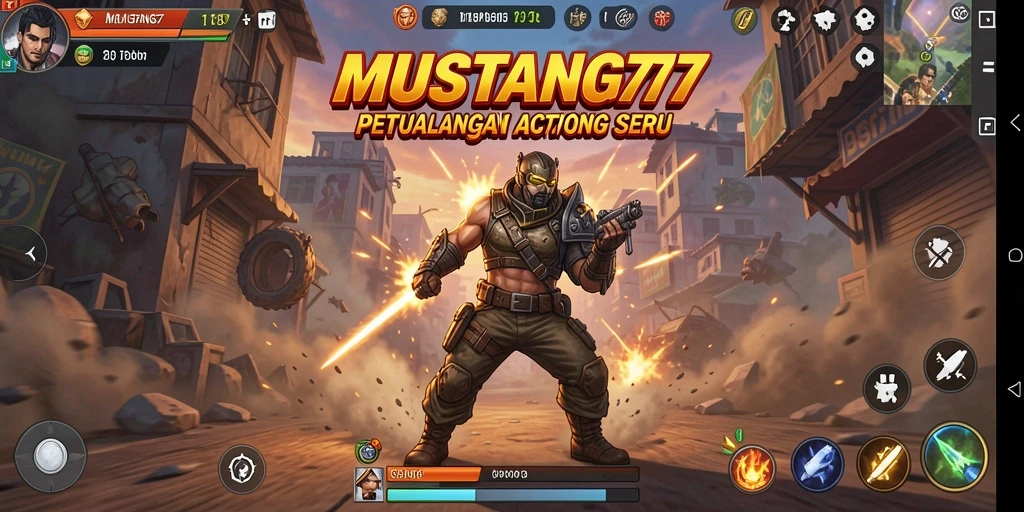 Tampilan luar biasa dari gameplay action MUSTANG77.