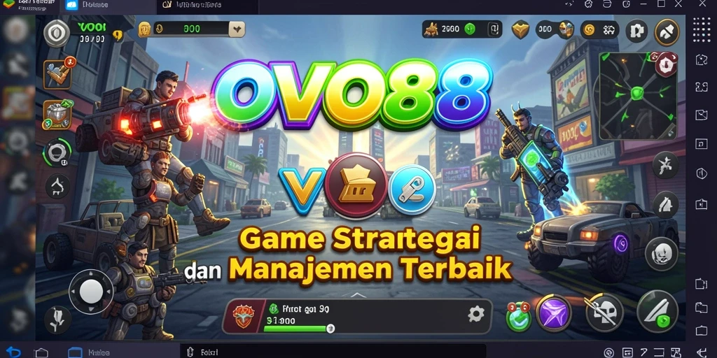 Tampilan gameplay epik OVO88 dalam aksi strategi