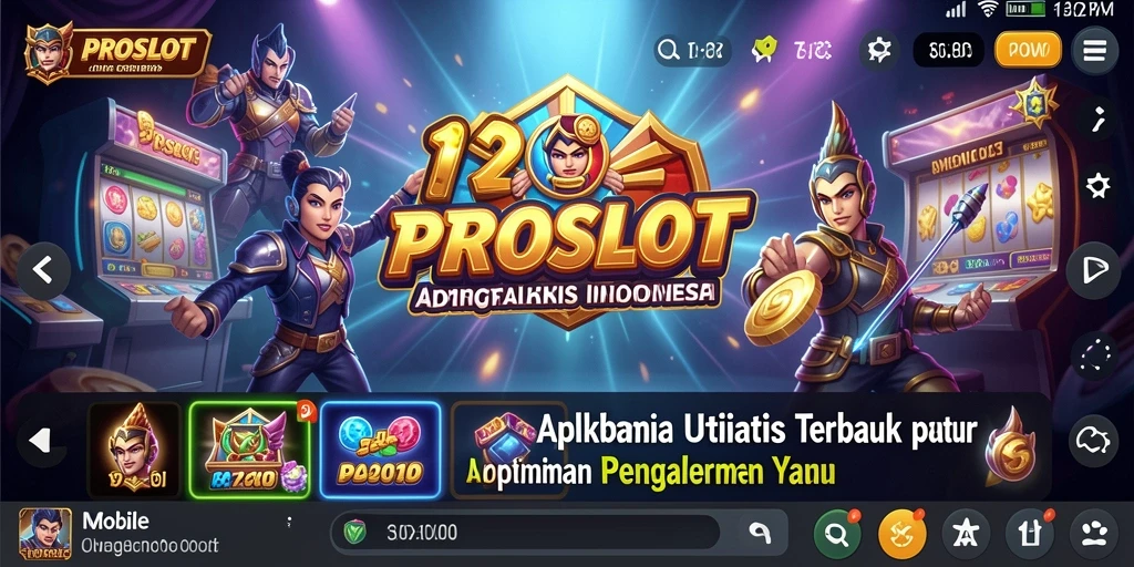 Tampilan aplikasi PROSLOT dengan antarmuka intuitif dan fitur bermanfaat.