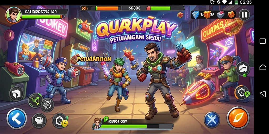 Tangkapan layar <strong>QUARKPLAY</strong> menampilkan aksi gameplay Arcade yang seru.