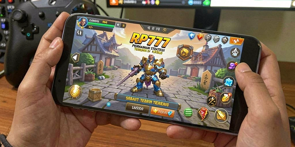Tampilan gameplay SLG di RP777 yang menegangkan.