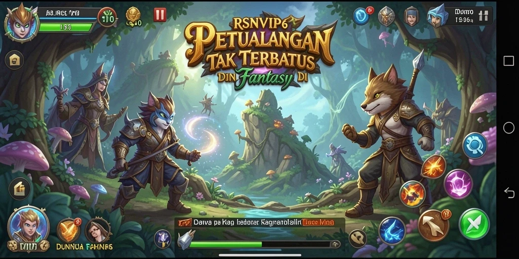 Tangkapan layar gameplay RSNVIP6 menampilkan petualangan mendebarkan.