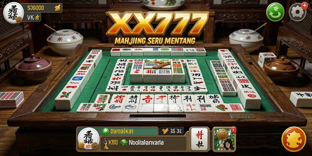 Screenshot gameplay XXX777 menampilkan tantangan Mahjong yang menarik.